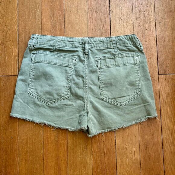American-eagle-outfitters Women's Green and Khaki Shorts - Picture 2 of 4